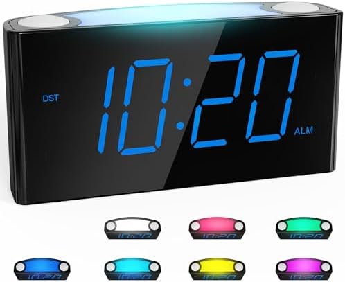 Rocam Digital Alarm Clock with 75 Inch LED Display