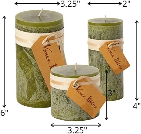 Sullivans Vance Kitira Set of 3 Pillar Candles