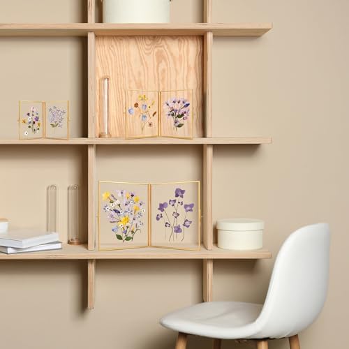 Redhugo Brass Pressed Flower Frame 4x6 Inches