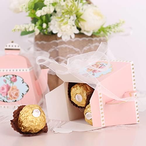 25 Mini Teapot Favor Boxes Dusty Rose