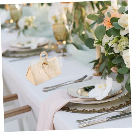 FOMIYES 10pcs Wedding Favor Boxes with Handles