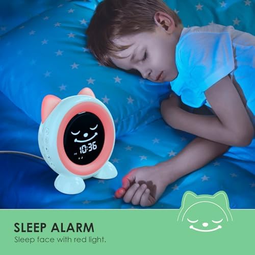 Toddlers Sleep Training Clock with Night Light and Nap Timer