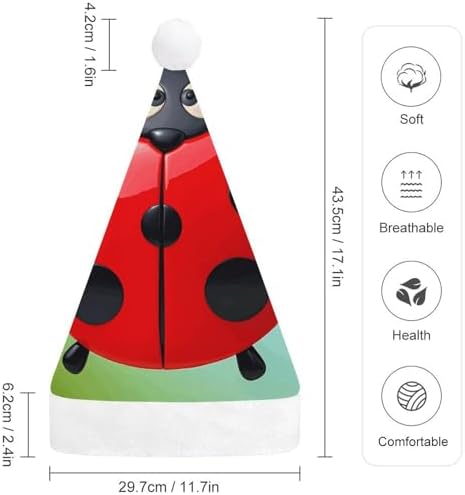 Santa Hat Red Ladybug Christmas Party Headwear