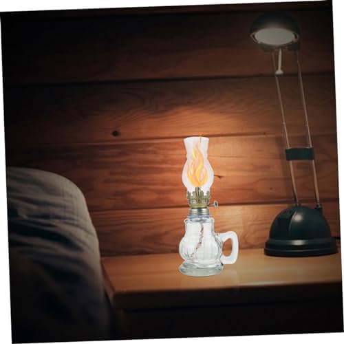 DOITOOL 2sets Vintage Glass Kerosene Lamp Parts