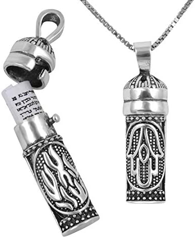 AJDesign Mezuzah Necklace 925 Sterling Silver
