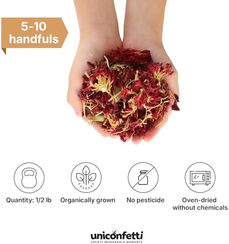 JAPJA Dried Carnation Confetti - Biodegradable Wedding Decor