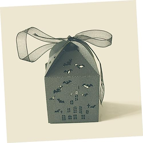 OHPHCALL Halloween Candy Boxes 50pc Bat Hollow Design