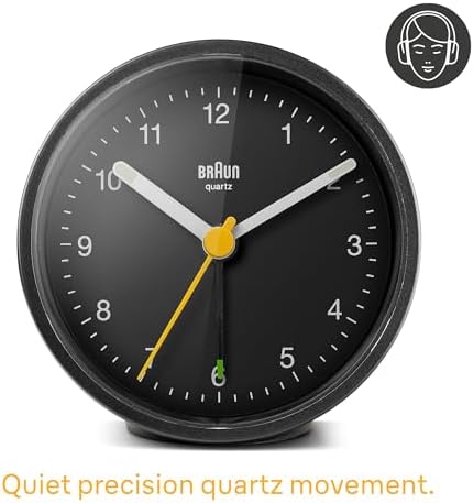 Braun Classic Analogue Alarm Clock with Snooze and Light