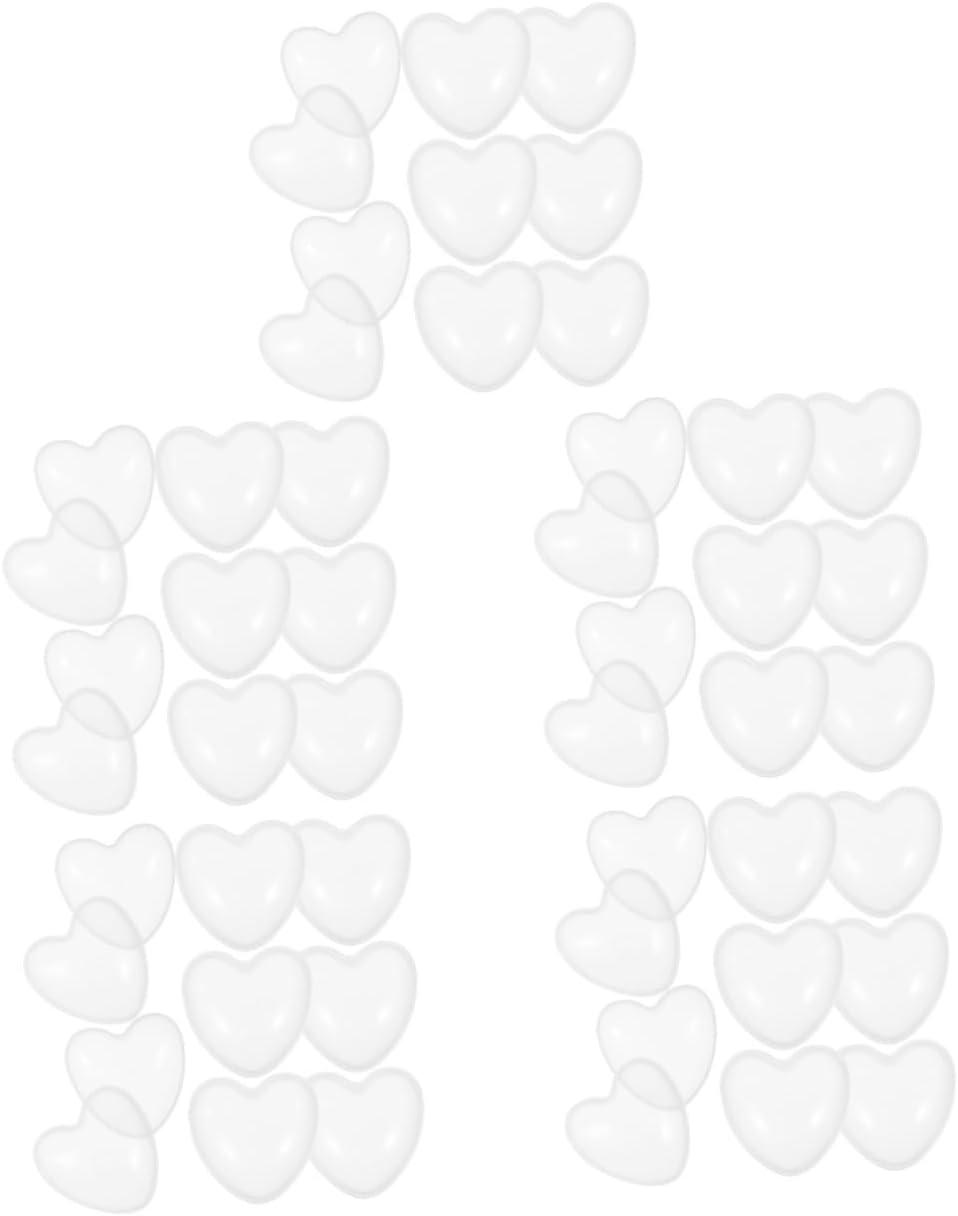 40pcs Heart Shaped Fillable Balls for Party Favors and Gumball Machines