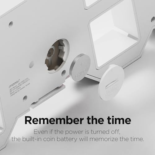 Mooas 3D LED Clock with Calendar and Remote Control
