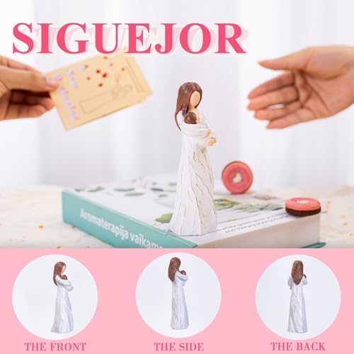 Hand-Painted Resin Sculpture for Expecting Mom