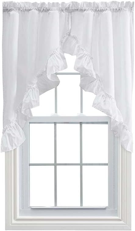 Ellis Curtain Stacey Ruffled Valance White 60x38in