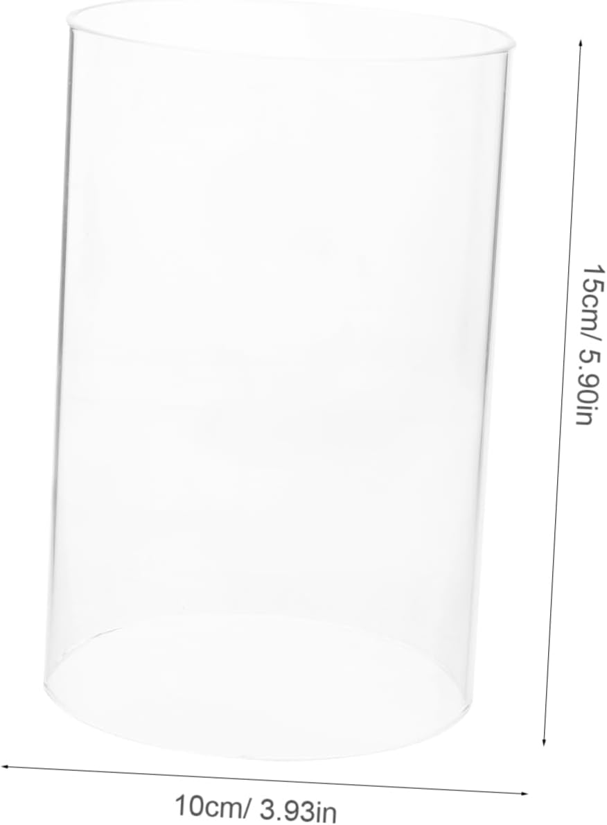 2pcs Borosilicate Glass Candle Holders for Indoor Outdoor Use