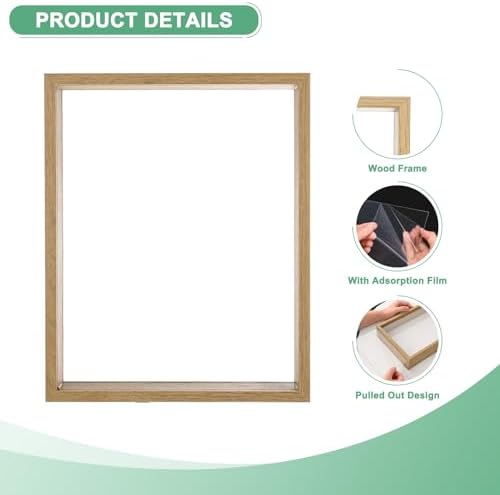 1-Pack Dried Flower Frame 8x10 Inch Double Acrylic Floating Display