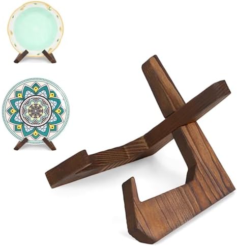 PUERSI Wooden Bowl Display Stand 45 Inch Bowl Holder