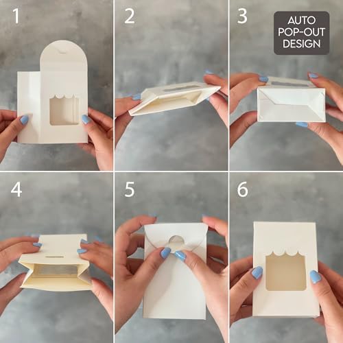 VASSAPACK 36 Pcs Party Favor Boxes with Clear Window
