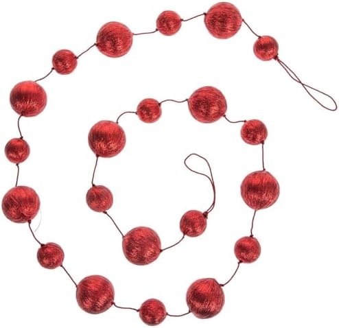 Hobby Lobby Red Metallic Ball Garland 72 Inch