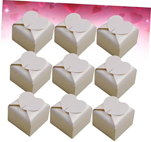 FRCOLOR 50pcs Heart Shaped Candy Boxes for Celebrations