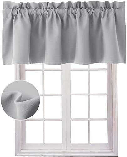 Hiasan Valance Curtains Silver Grey 52x18 1 Panel