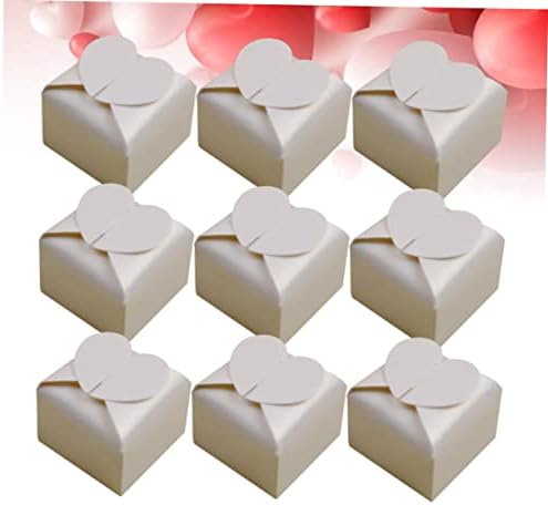 FRCOLOR 50pcs Heart Shaped Candy Boxes for Celebrations