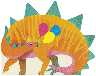 Talking Tables Dinosaur Napkins Orange Pack of 16