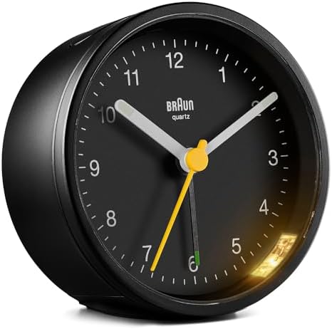 Braun Classic Analogue Alarm Clock with Snooze and Light