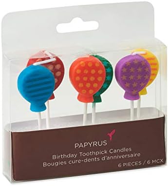 Papyrus Birthday Candles with Balloon Shapes