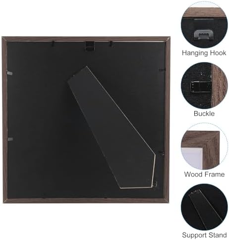 PATIKIL 8x8 Shadow Box Frame Wooden Display Stand