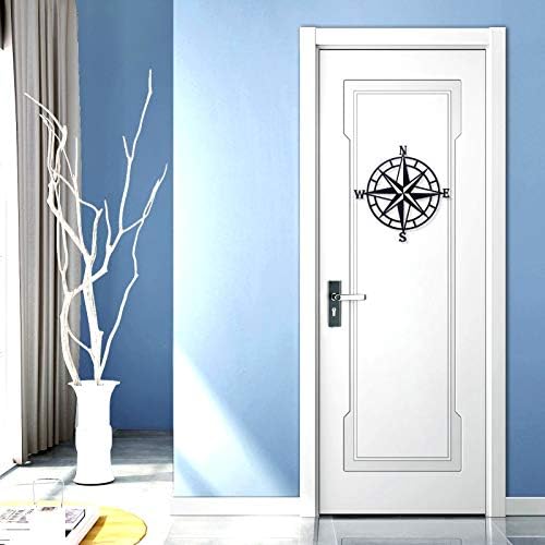 11 Inches Nautical Compass Wall Decor Black