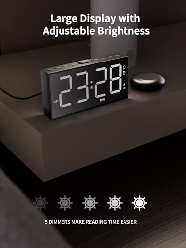 ROCAM Loud Vibrating Alarm Clock with Bed Shaker