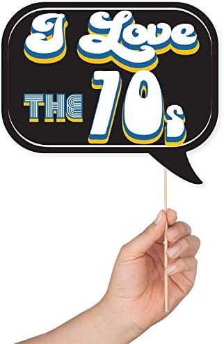 70s Photo Booth Props - 41 Piece Disco Kit