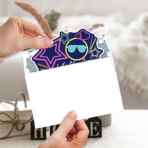 ERHACHAIJIA 15 Crazy Glow Stick Party Invitations