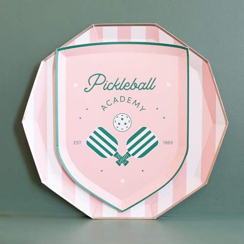 Bonjour Fete Pickleball Themed Plates