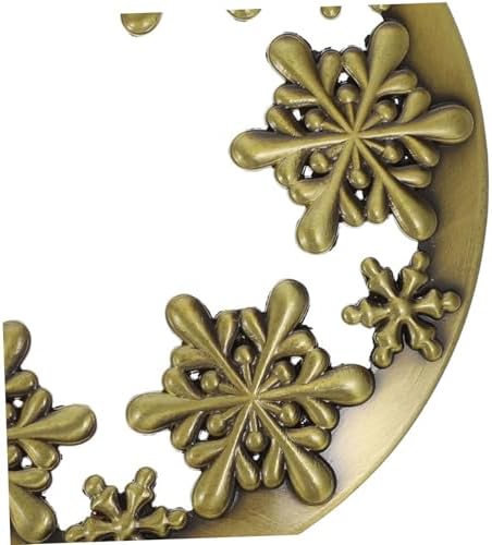 LIFKOME Christmas Candle Jar Cover with Snowflake Design