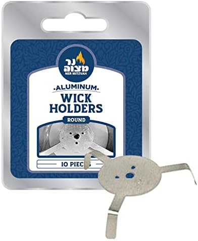 Ner Mitzvah Aluminum Wick Holders Pack of 10