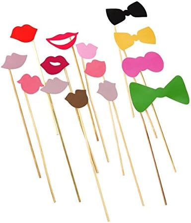 Tinksky Photo Booth Props DIY Kit 60 Pieces