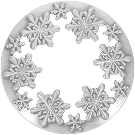 1pc Christmas Candle Jar Lid Zinc Alloy Snowflake Decor Topper