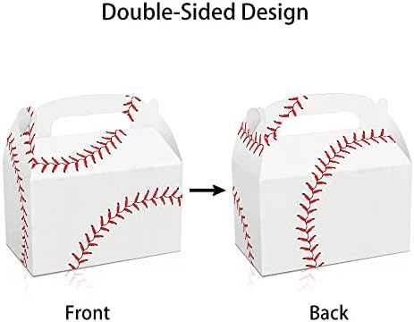24Pcs Baseball Party Favor Boxes with Handles