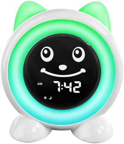 I Code Kids Alarm Clock with Night Light Nap Timer