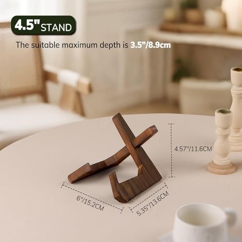 PUERSI Wooden Bowl Display Stand 45 Inch Bowl Holder