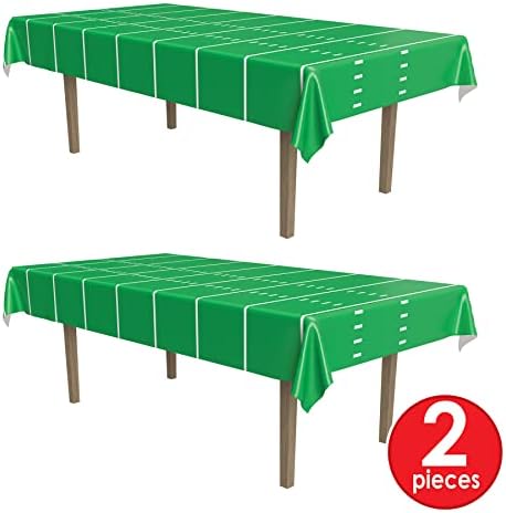 Beistle Football Table Covers 54 x 108 2 Pieces