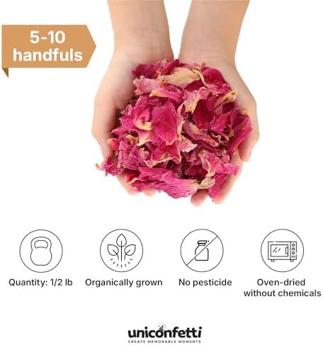 Dried Red Peony Confetti - Biodegradable Wedding Decor