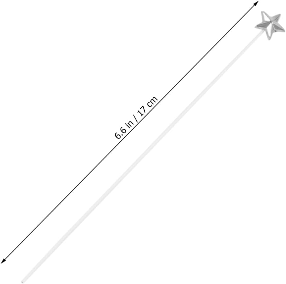 50pcs 3D Silver Star Cake Toppers for Birthday Celebrations