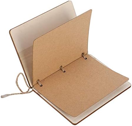 2pcs Vow Booklets with Hemp Rope for Wedding Ceremony