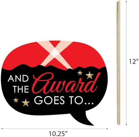 Big Dot of Happiness Red Carpet Party Props - 20 Pieces