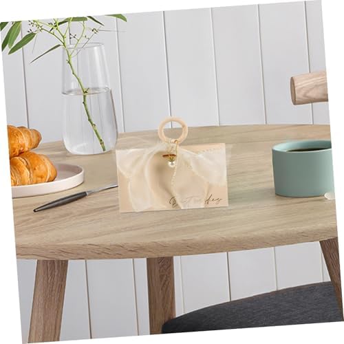 Minkissy 10pcs Wedding Favor Boxes with Handle and Ribbon
