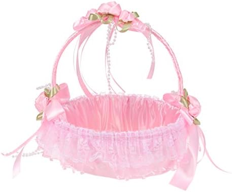 Amosfun Flower Girl Basket with Handle