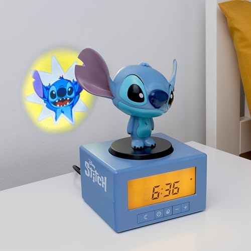 Disney Stitch Sleep Training Alarm Clock with Night Light