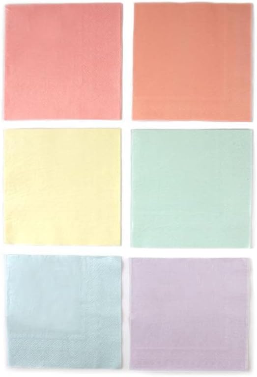 Talking Tables Pastel Party Napkins - Pack of 16