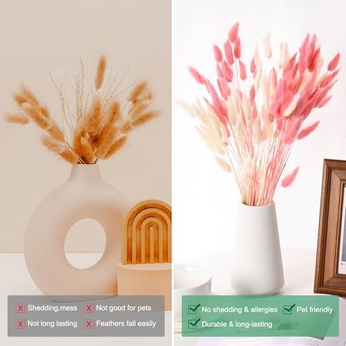 17 Inch Golden Yellow Dried Bunny Tails Grass Decor